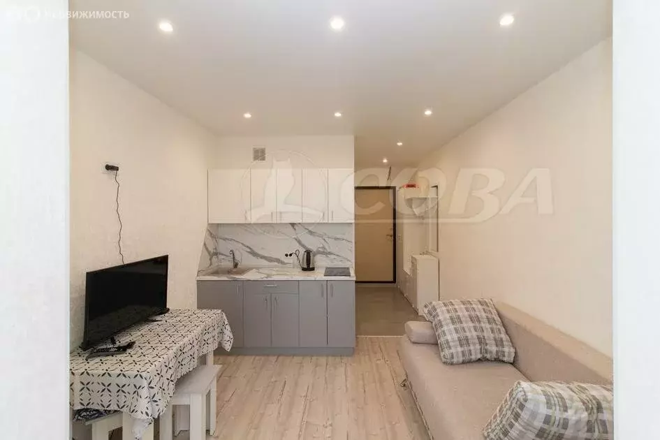 Квартира-студия: Тюмень, улица Новосёлов, 115 (15.7 м) - Фото 1