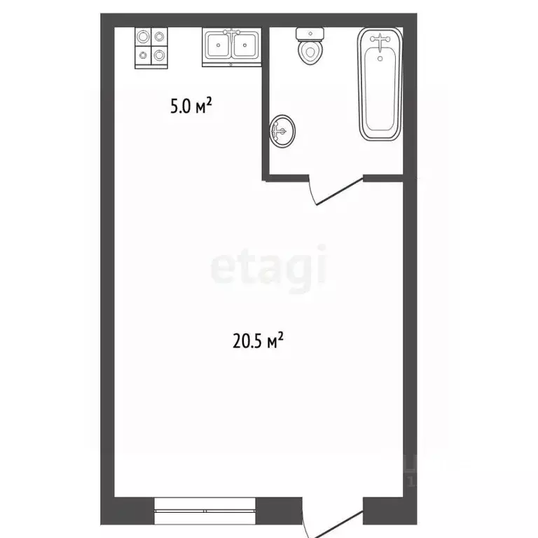 Студия Краснодарский край, Анапа муниципальный округ, с. Супсех ул. ... - Фото 2
