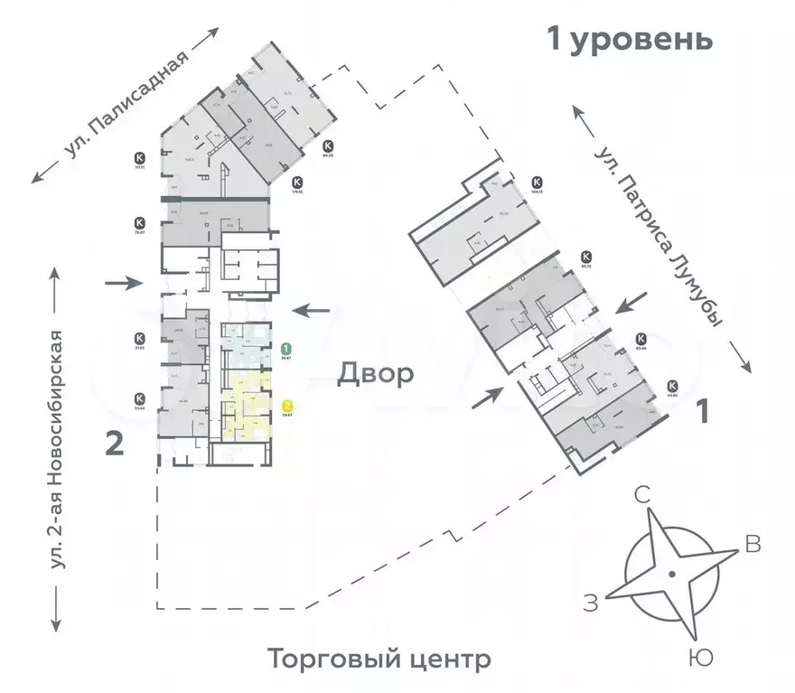 1-к. квартира, 36,5 м, 1/24 эт. - Фото 1