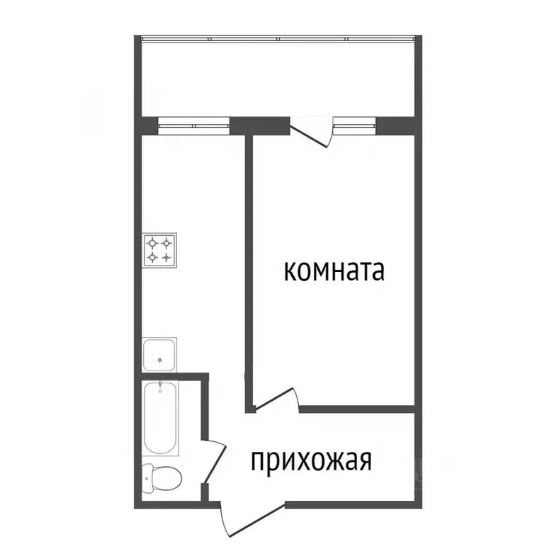 1-к кв. Красноярский край, Красноярск Норильская ул., 16Ж (33.6 м) - Фото 2
