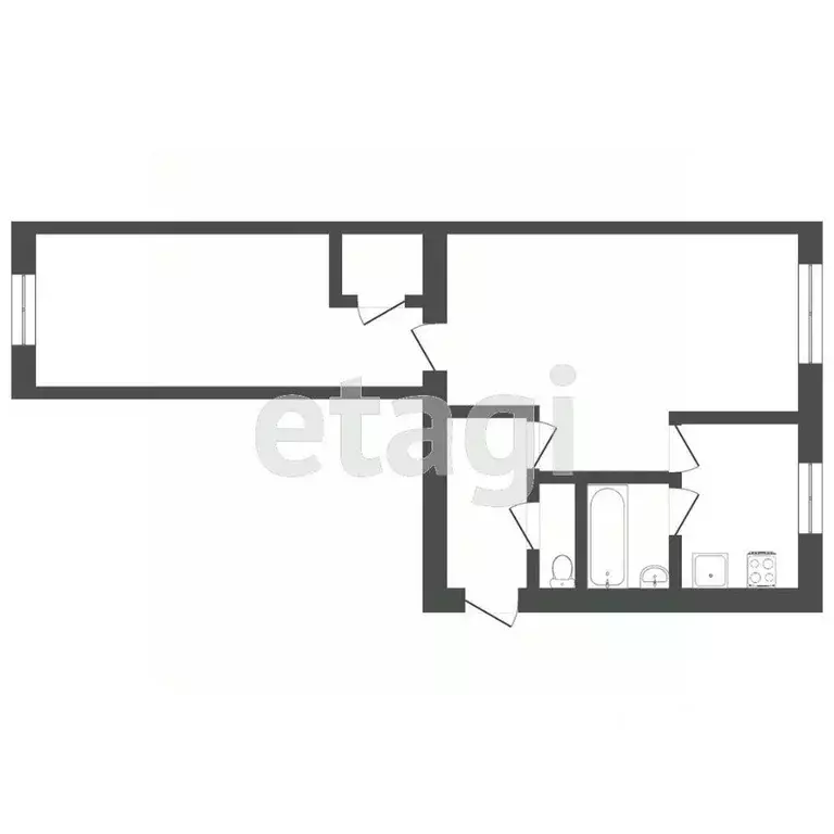 2-к кв. Тюменская область, Тюмень ул. Республики, 176 (43.0 м) - Фото 2