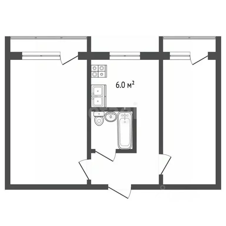 2-к кв. Московская область, Реутов Новая ул., 15 (41.5 м) - Фото 2