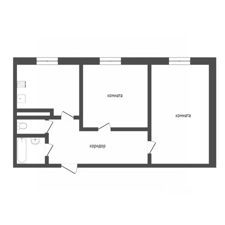 2-к кв. Ханты-Мансийский АО, Сургут ул. Чехова, 14/3 (53.3 м) - Фото 1