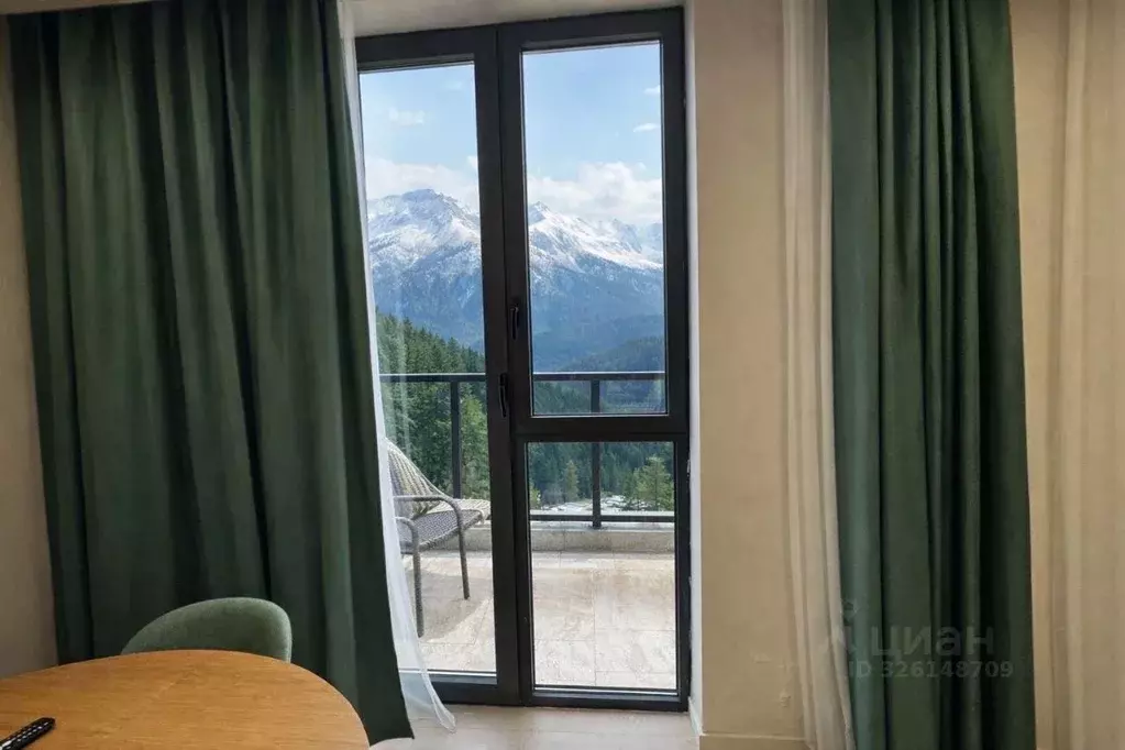 1-к кв. Краснодарский край, Сочи Красная Поляна пгт, ул. Пчеловодов, 9 ... - Фото 2