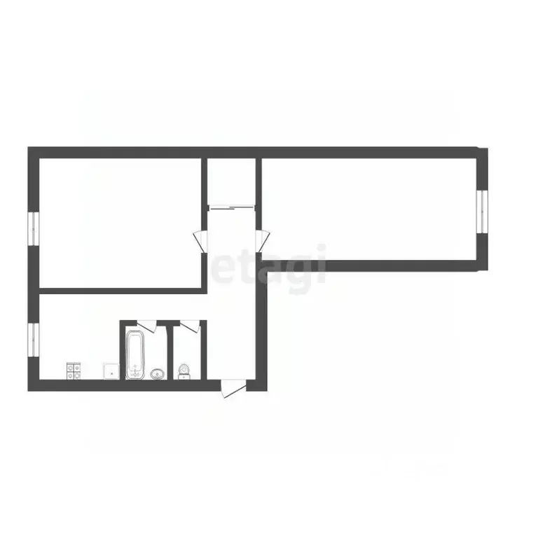 2-к кв. Крым, Симферополь ул. Киевская (48.3 м) - Фото 2