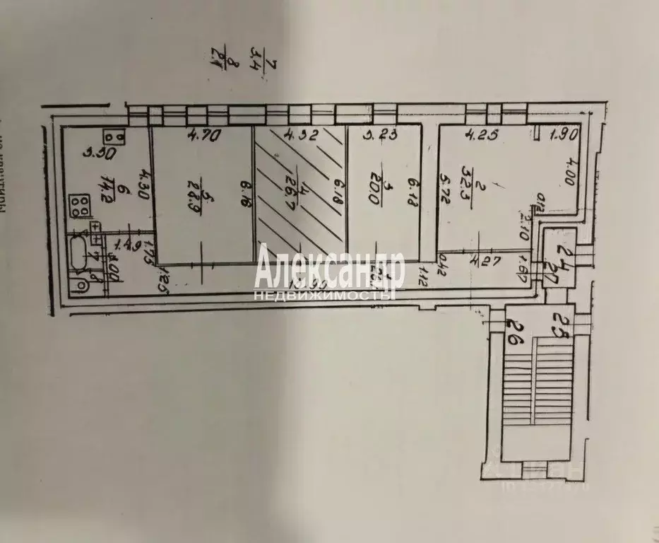 Комната Санкт-Петербург наб. Реки Фонтанки, 156а (26.7 м) - Фото 1