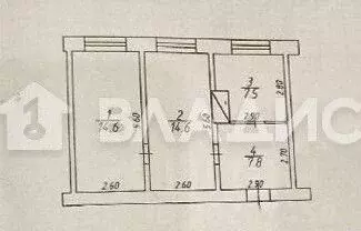 2-к кв. Калужская область, с. Ульяново ул. Молодежная, 3 (44.5 м) - Фото 2