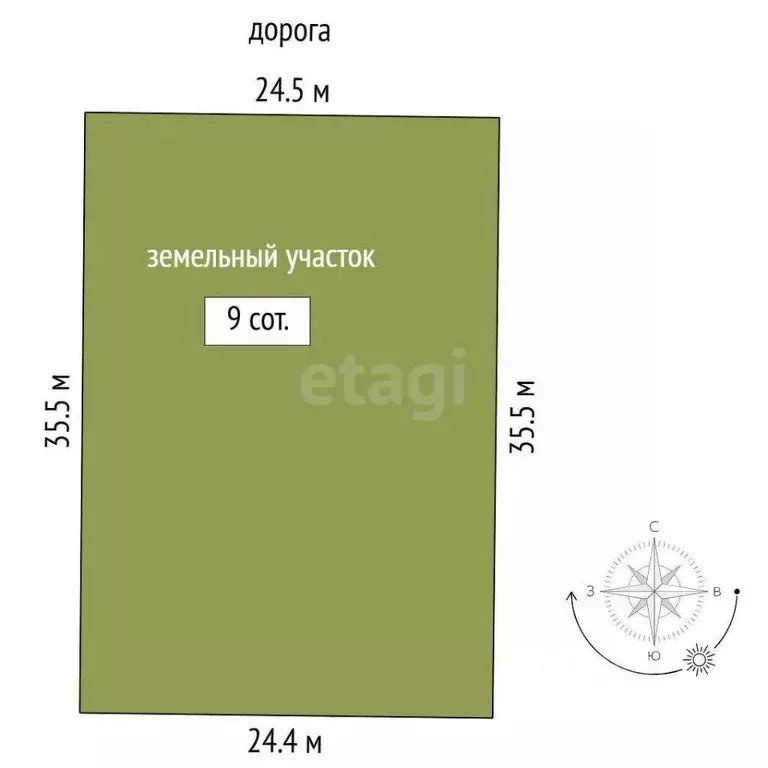 Участок в Тюменская область, Нижнетавдинский муниципальный округ, ... - Фото 1