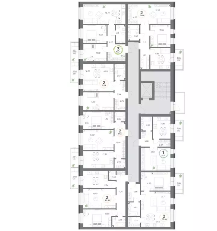 2-к кв. Красноярский край, Красноярск ул. Становая (56.45 м) - Фото 1