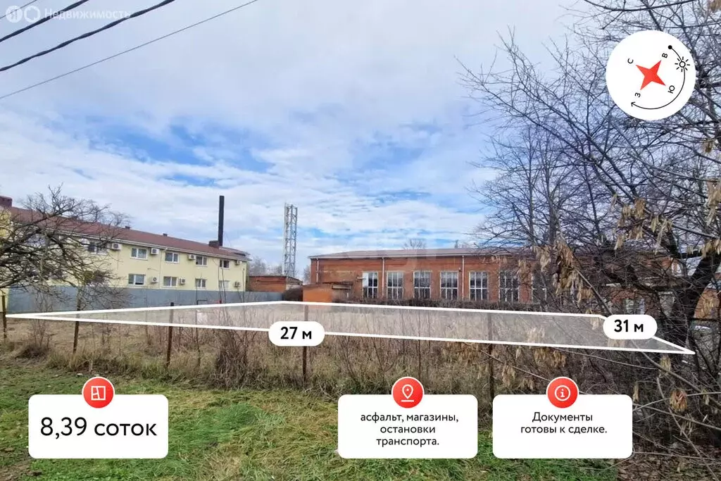 Участок в Славянск-на-Кубани, Троицкая улица (8.39 м) - Фото 1