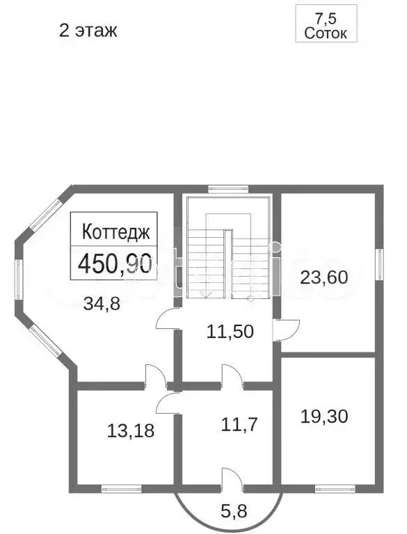 Дом 450 м на участке 7,5 сот. - Фото 0