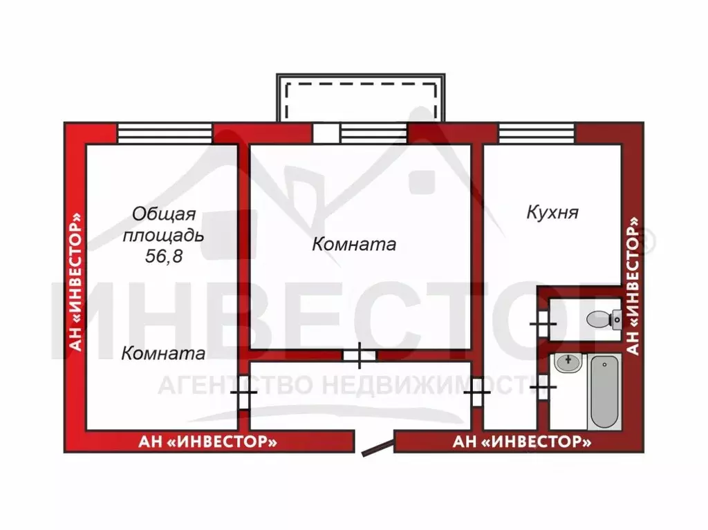 2-к кв. Челябинская область, Челябинск Южноуральская ул., 11 (56.8 м) - Фото 2