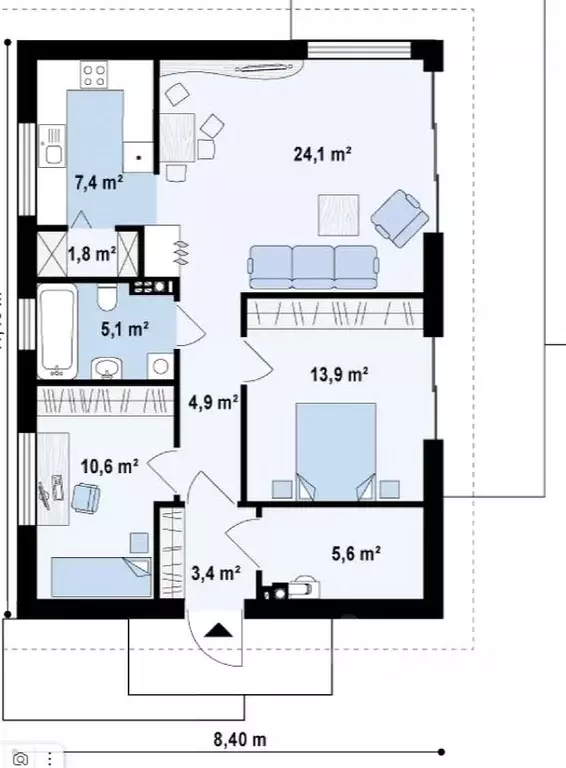 Дом в Севастополь Фиолент мкр,  (120 м) - Фото 0