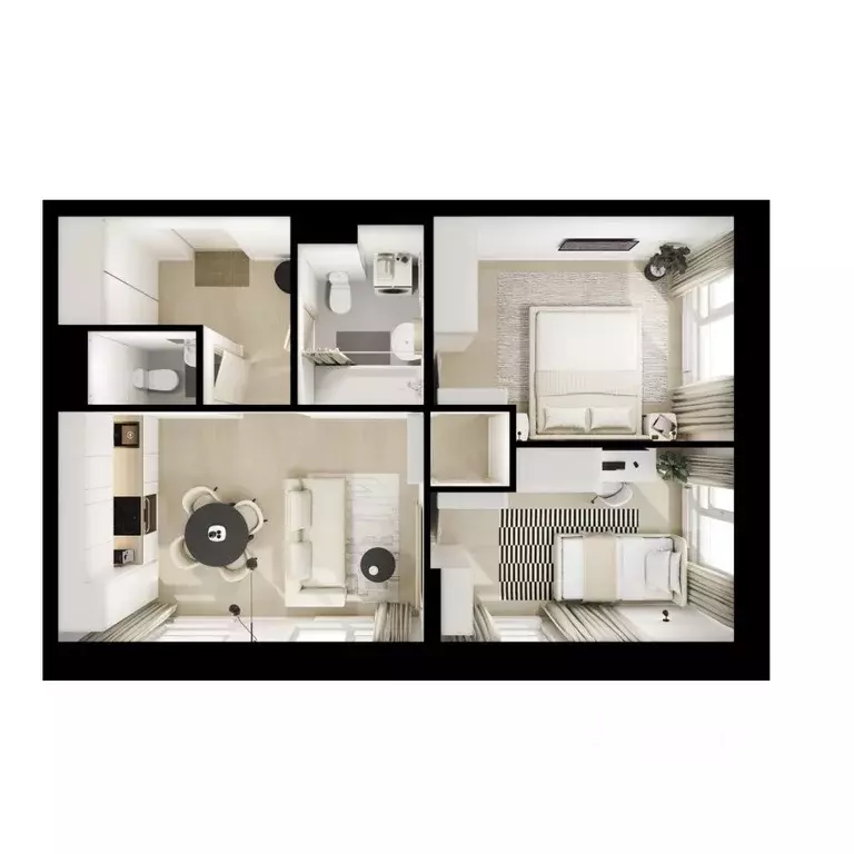 2-к кв. Московская область, Мытищи Ярославский квартал жилой комплекс, ... - Фото 2