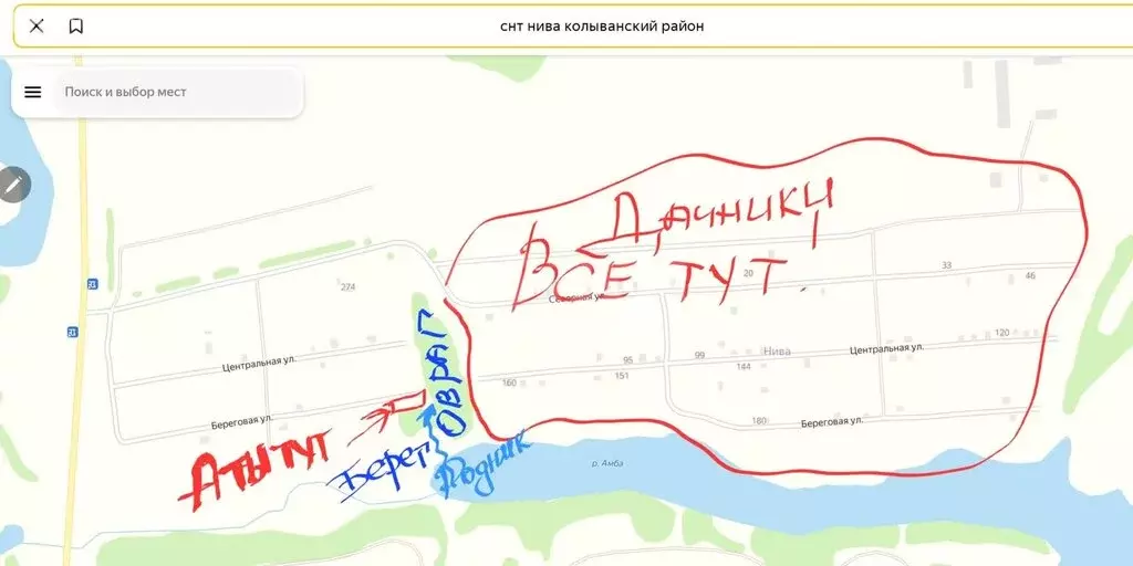 Участок в Колыванский район, СНТ Нива, Береговая улица (5 м) - Фото 0