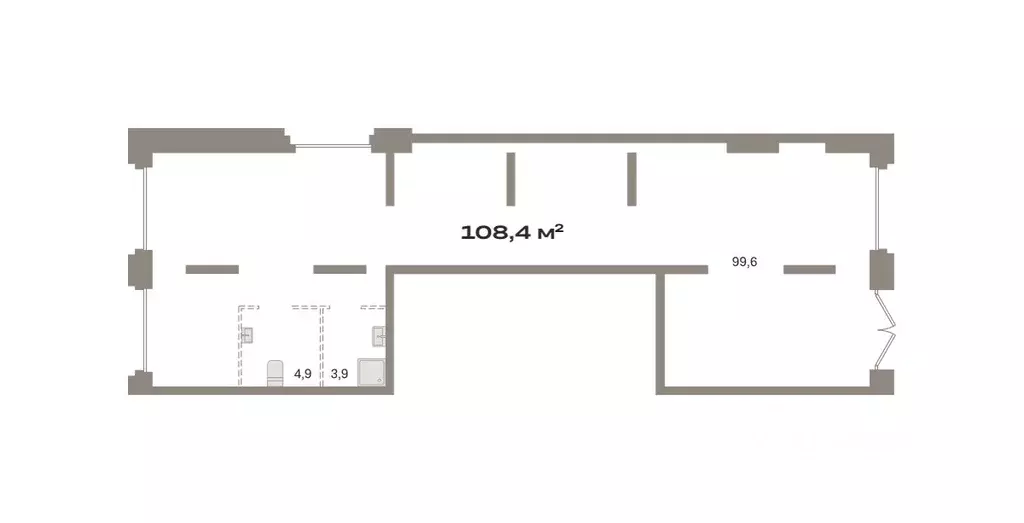 Помещение свободного назначения в Москва Квартал Метроном жилой ... - Фото 1