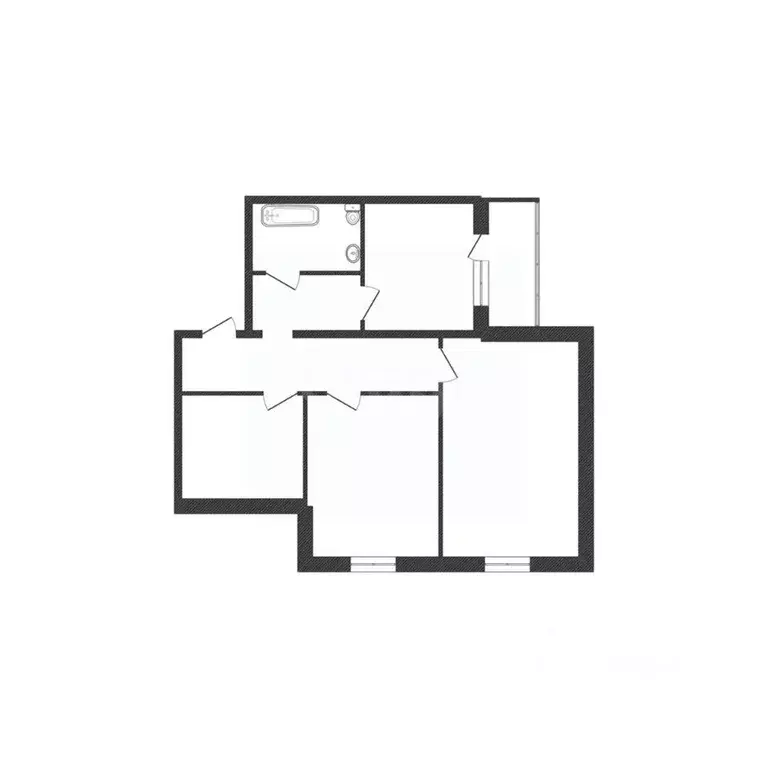 3-к кв. Белгородская область, Белгород ул. Чапаева, 13 (97.6 м) - Фото 1