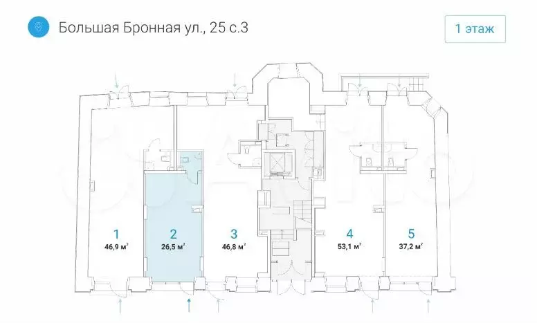 Под медицинский центр 26.5м - Фото 0