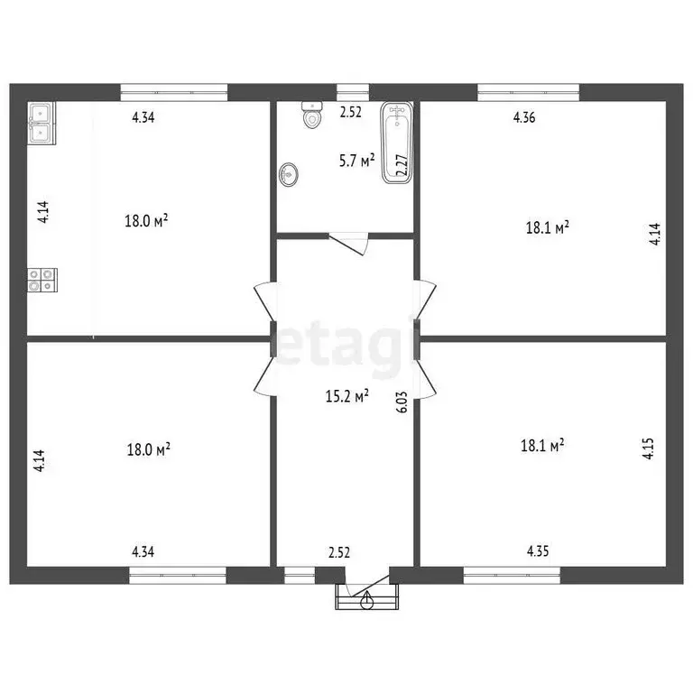 Дом в Борисоглебск, Верхореченская улица (90 м) - Фото 1