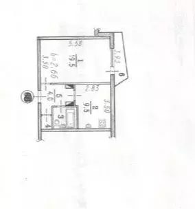 1-к кв. Омская область, Омск Московка мкр, ул. Батумская, 30 (40.0 м) - Фото 1