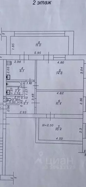 3-к кв. Краснодарский край, Анапа ул. Лермонтова, 77 (63.0 м) - Фото 2