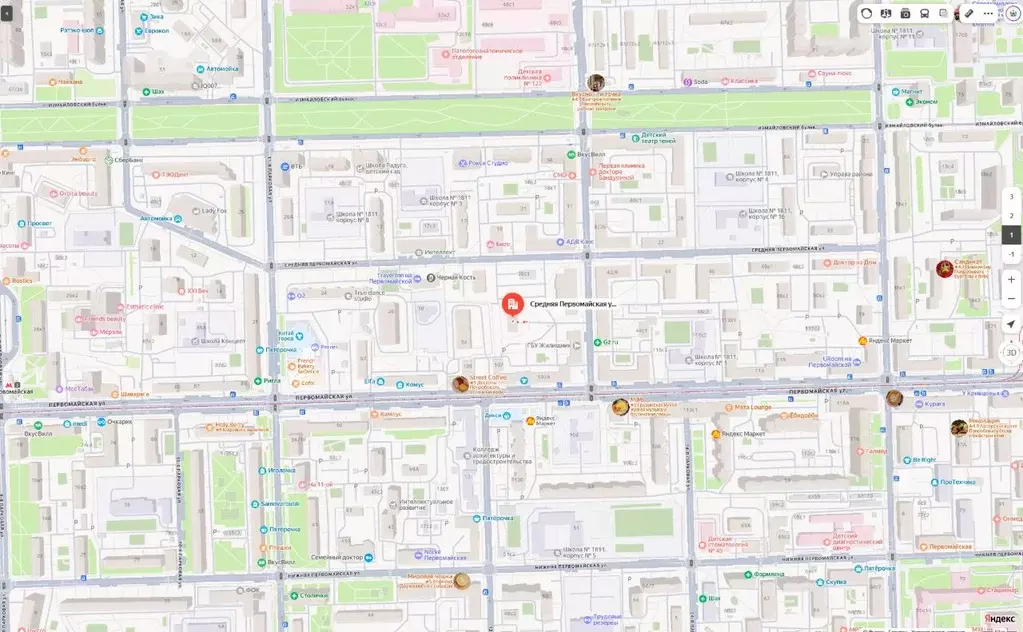 Свободной планировки кв. Москва Средняя Первомайская ул., 36К1 (35.5 ... - Фото 1