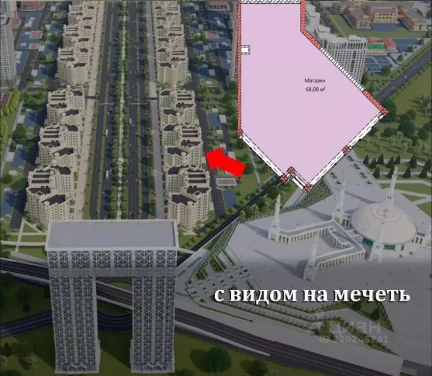 Помещение свободного назначения в Чеченская республика, Грозный просп. ... - Фото 0