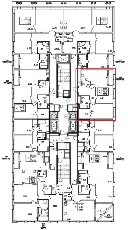 2-к кв. Санкт-Петербург ул. Типанова (77.94 м) - Фото 1