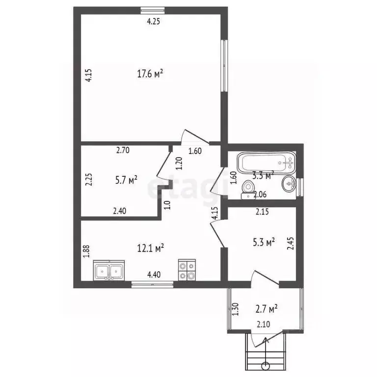 Дом в Воронежская область, Борисоглебск ул. Пешкова, 5 (39 м) - Фото 2