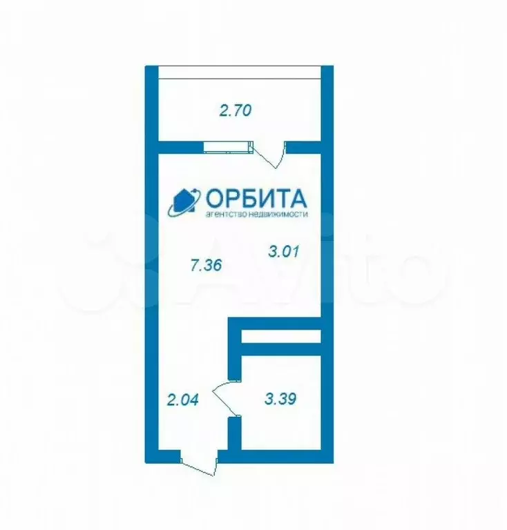 Квартира-студия, 18 м, 8/16 эт. - Фото 0