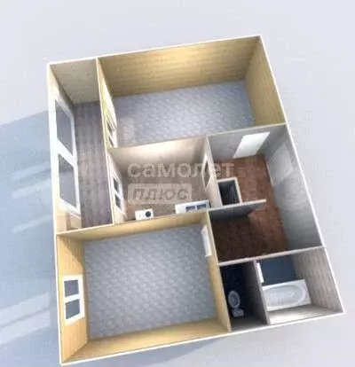 2-к. квартира, 47,5 м, 5/16 эт. - Фото 0