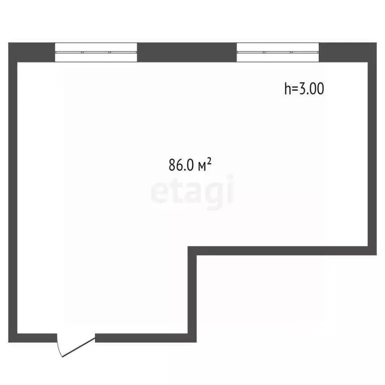 Офис в Тюменская область, Тюмень ул. Пермякова, 6а (89 м) - Фото 2