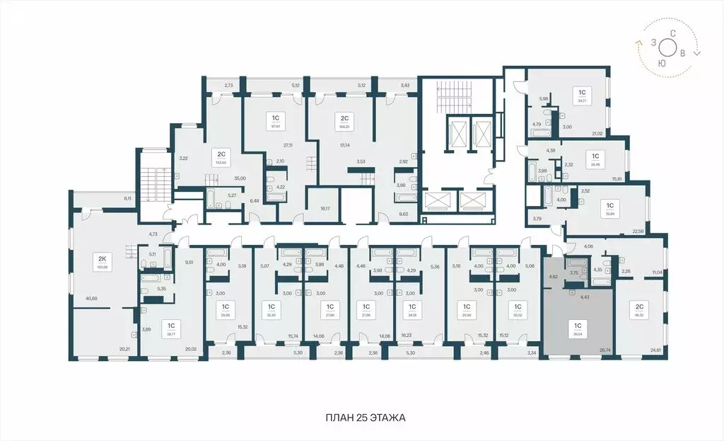 Квартира-студия: Новосибирск, Красный проспект, 180 (39.54 м) - Фото 1