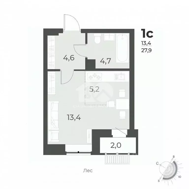 Студия Новосибирская область, Новосибирск ул. Имени генерал-майора ... - Фото 2