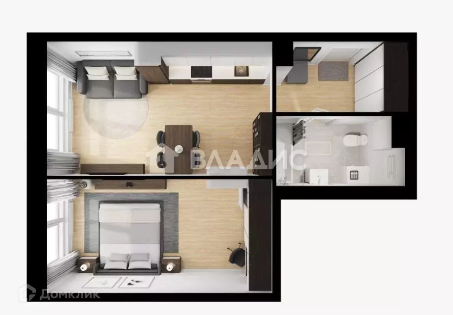 Продаётся 1-к квартира, 45 м - Фото 1