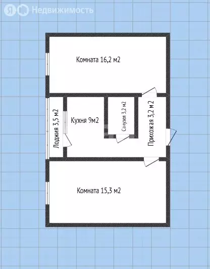 2-комнатная квартира: Горячий Ключ, улица Закруткина, 77 (50.8 м) - Фото 1