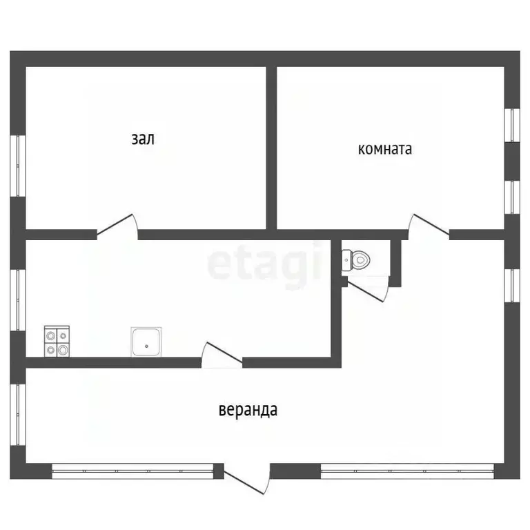 Дом в Кемеровская область, Прокопьевск ул. Разведчиков, 22 (57 м) - Фото 2