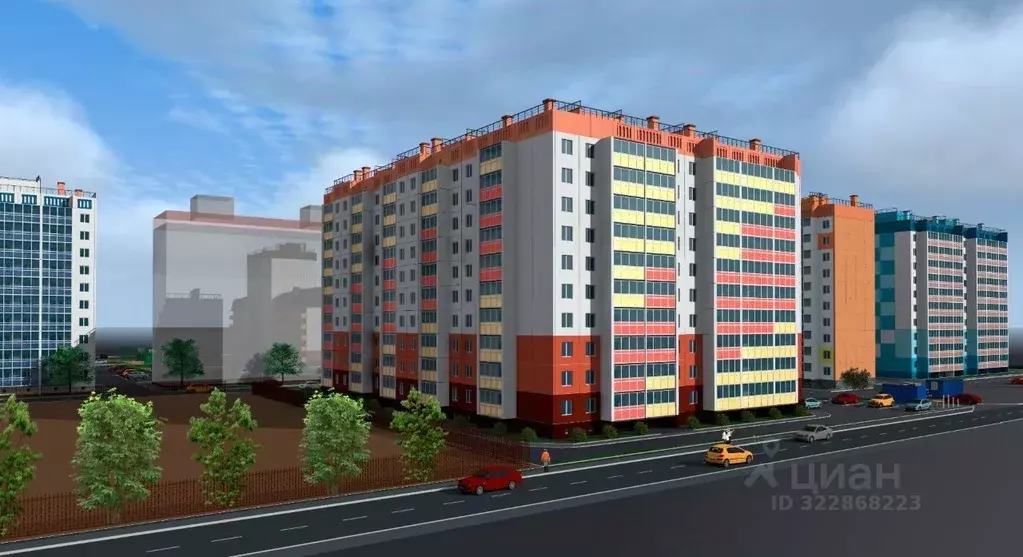 1-к кв. Курганская область, Курган Заозерный жилрайон, 7-й мкр, 12 ... - Фото 2