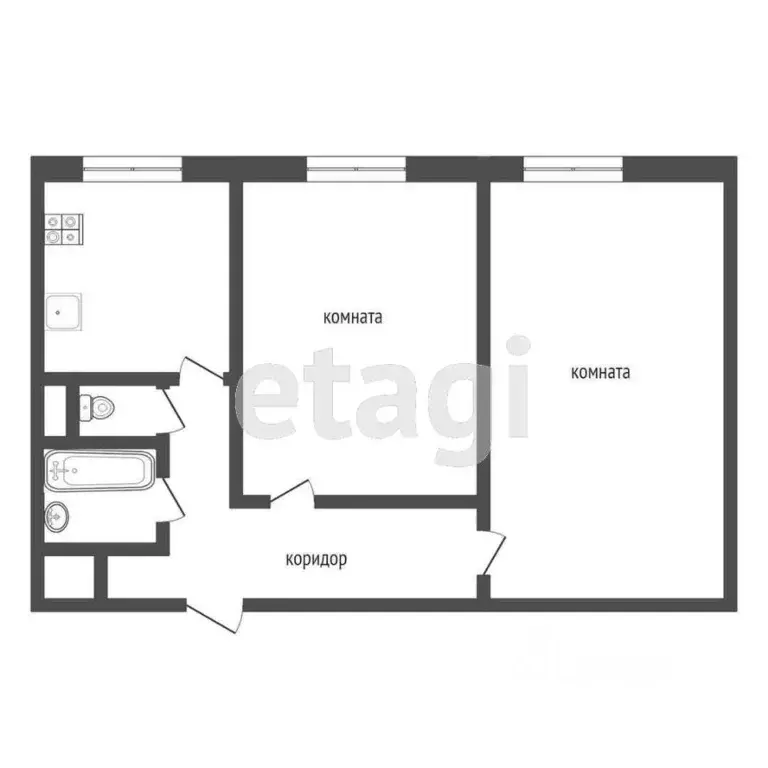 2-к кв. Москва Чертановская ул., 64К1 (45.2 м) - Фото 1