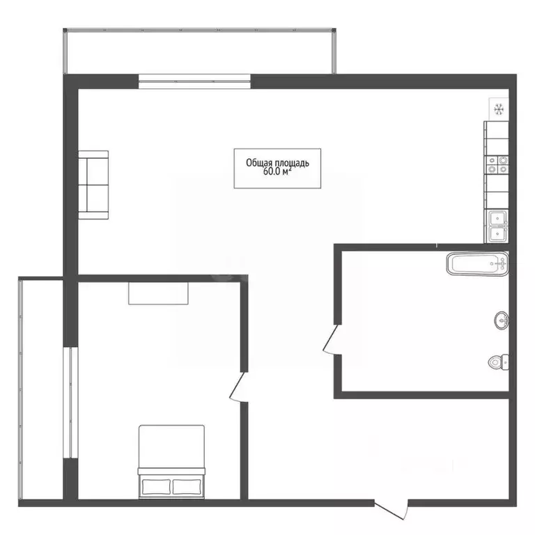 2-к кв. Новосибирская область, Новосибирск Бугринская роща мкр, ул. ... - Фото 2