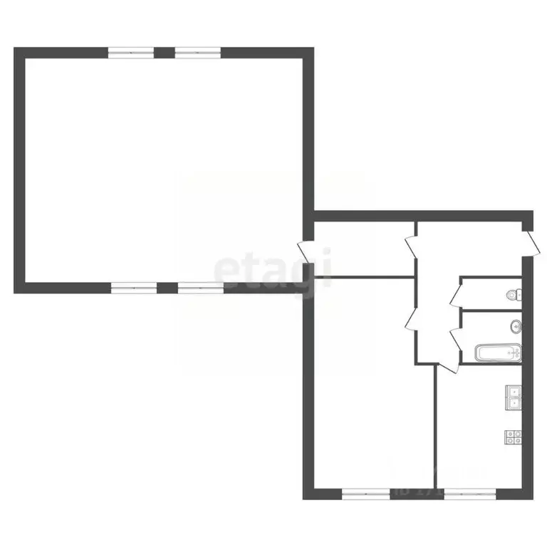2-к кв. Хабаровский край, Хабаровск ул. Серышева, 60А (89.6 м) - Фото 2