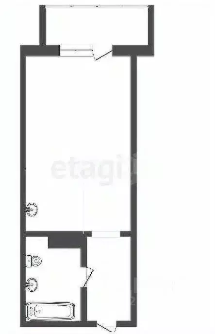 Студия Томская область, Томск Большая Подгорная ул., 87 (23.4 м) - Фото 2