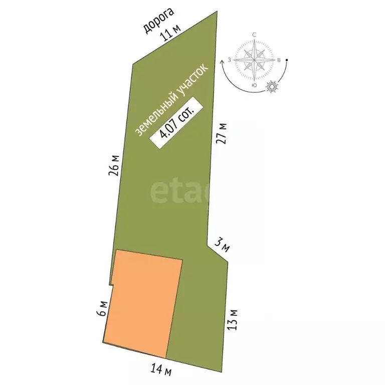 Дом в Крым, Сакский район, с. Лесновка ул. Шевченко (64 м) - Фото 2