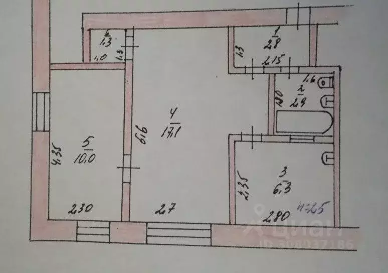 2-к кв. Волгоградская область, Новоаннинский Советская ул., 90 (40.4 ... - Фото 0