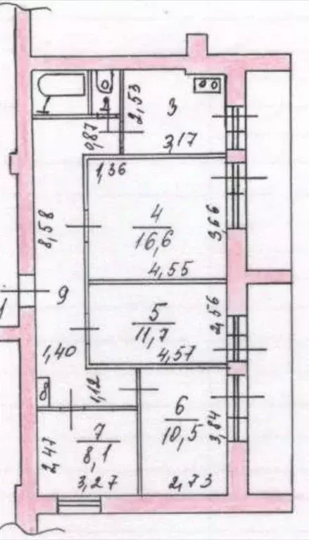 4-к кв. Татарстан, Казань ул. Декабристов, 83 (83.6 м) - Фото 2