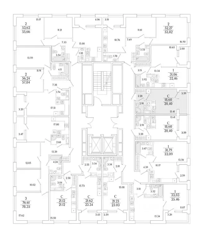 Студия Санкт-Петербург Аурум жилой комплекс (20.4 м) - Фото 2