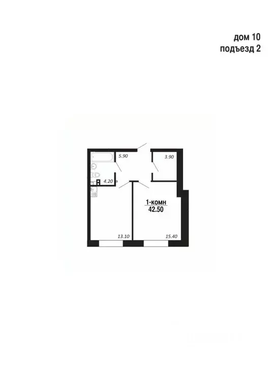 1-к кв. Ямало-Ненецкий АО, Салехард Восточный мкр,  (42.5 м) - Фото 1