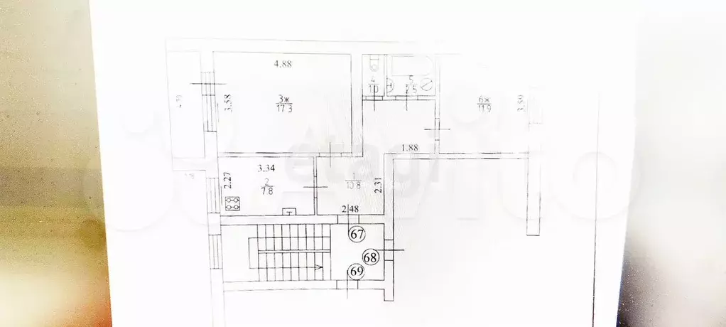 2-к. квартира, 48,5 м, 4/5 эт. - Фото 0