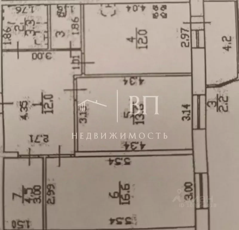 2-к кв. Санкт-Петербург Мебельная ул., 47к1 (68.4 м) - Фото 2