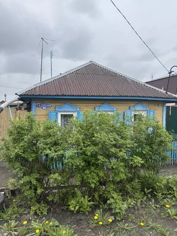 Дом в Омская область, Омск Чередовый мкр, пер. 3-й Рабочий (57 м) - Фото 1